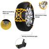3pcs Car Snow Tire Chains Mud Tyre Wheels Thick Anti-Skid Belt For Car/SUV/Truck Portable Easy to Mount Emergency Traction Car