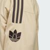 Adidas Originals Classic Retro Three Stripes Letter Logo Sports Loose Stand Collar Long Sleeve Jacket Men Jacket Mist-Light-Brown JL8399