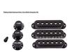 Colorful Pickup and Knob Cap Set for Electric Guitar (48/50/52mm) - Blue, Pink, Black