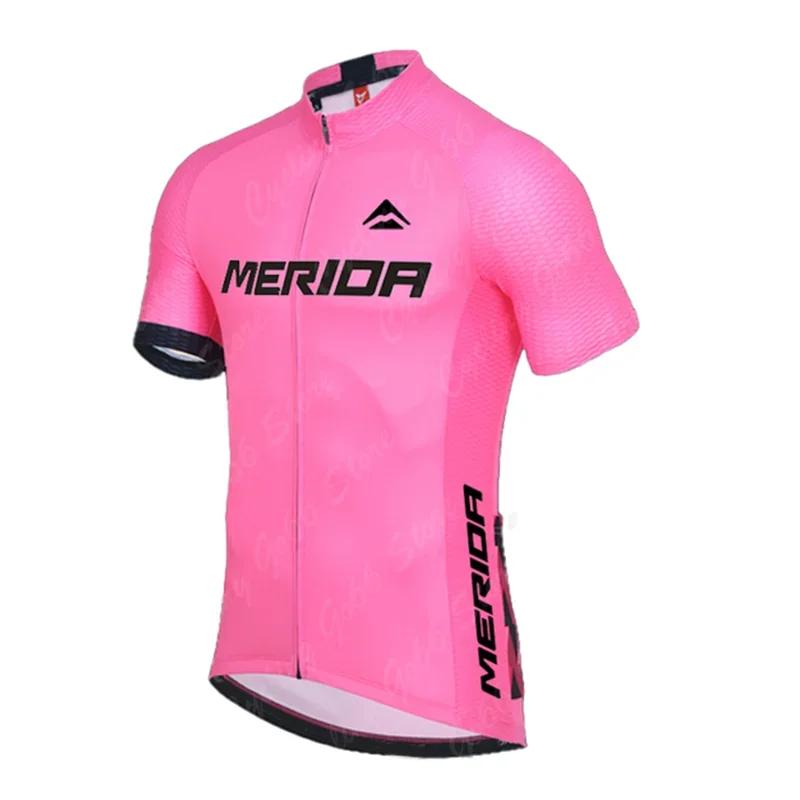 2026 Merida Sports Team Training Cycling Clothing Breathable Men Short Sleeve Mallot Ciclismo Hombre Verano Cycling Jersey Sets