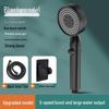 5-Speed Booster Handheld Shower Head Set with Spray Gun Design