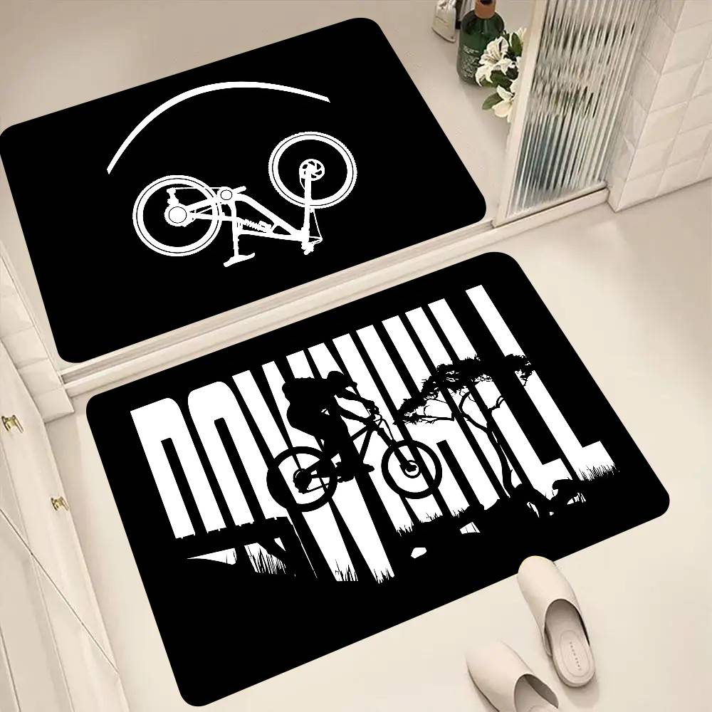 Downhill Mountain Biking Floor Mat Suitable For Living Room Kitchen Bathroom Non-slip Mat Household Foot Mat