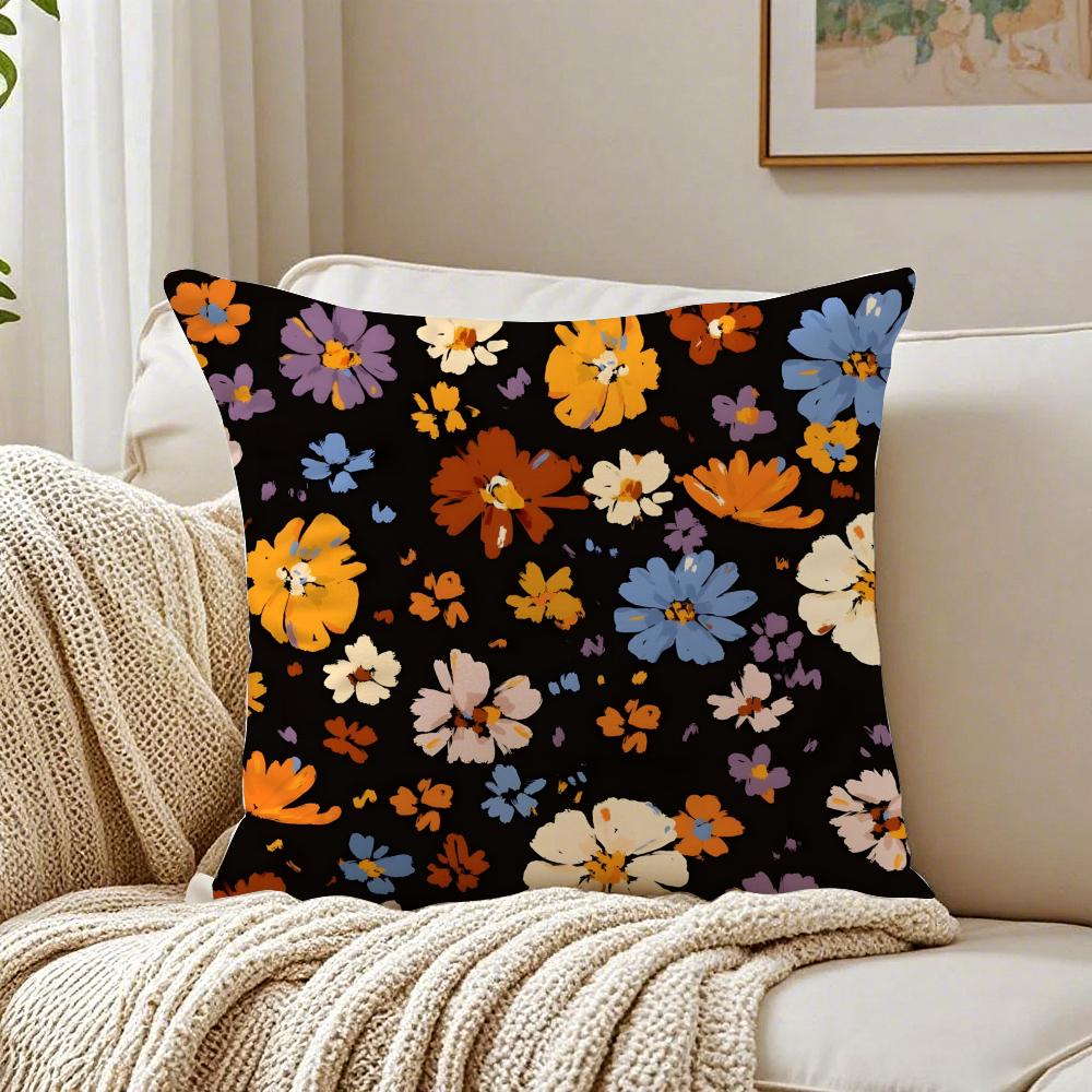 Elegant And Beautiful Flowers Cushion Cover Pillowcase Antidustmite living Room Sofa Decor Cushion Room