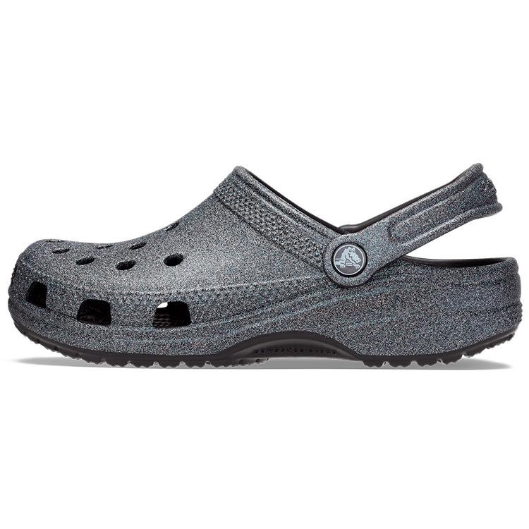 Crocs Classic Clog EVA Round Tip Clogs Unisex Black Gray 207551-001