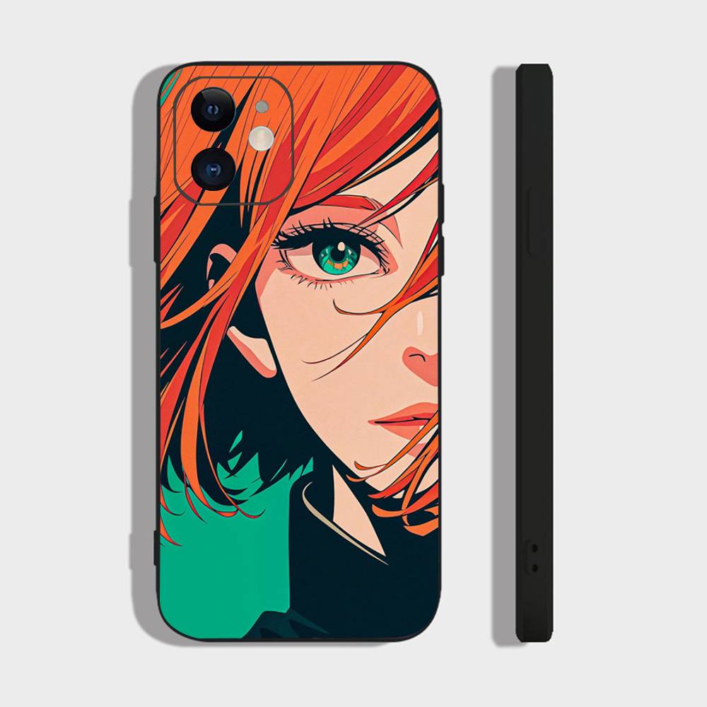Kugisaki Nobara Anime Jujutsu Kaisen Phone Case For IPhone 17 Air 16 15 14 13 Pro Max 11 12 Black Silicone Cover
