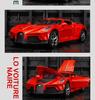Black Mamba Bugatti H2013 Model: Alloy Sports Car Ornament with Sound & Light for Boys