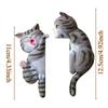 2PCS Light Switches Sticker Removable Cute Cat Decals For Kids Room Home Adorable Bedroom Kitchen Nursery 2D Decor