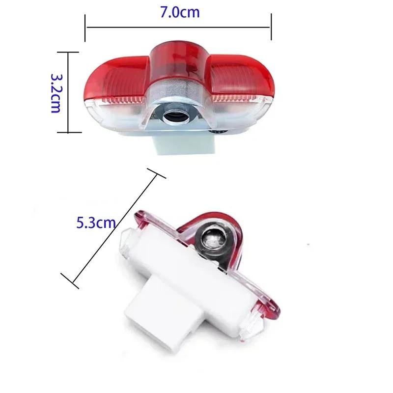 2PCS Car Door Welcome Courtesy Logo Lights Ghost Projector Shadow Lamps for Skoda VRS Fabia Octavia Roomster Superb Accessories fsvr64