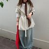 Womens Black Stand Collar Trench Coat 2026 Korean Style Slim Fit Casual Mid Length Outerwear Petite Women