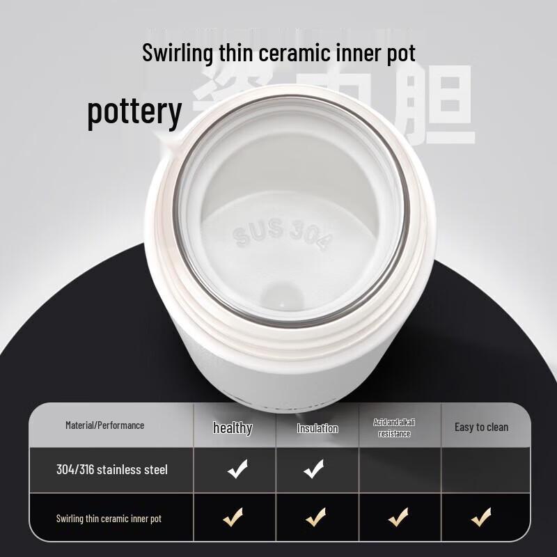 Temake Portable Tea Infuser Cup with Ceramic Liner