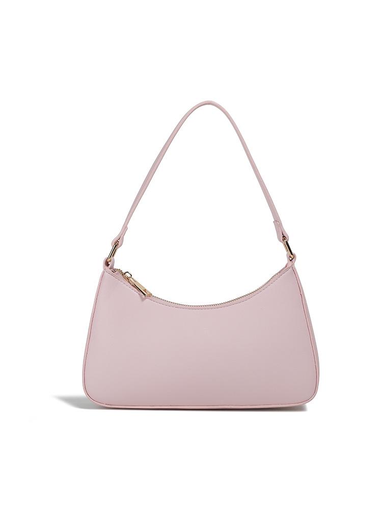 Nische 2025 Retro Damen Vielseitige Einfarbige Achseltasche mit Kette