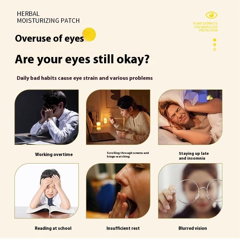 Příjemná bylinná hydratační náplast Bright Eyes