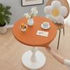 Round Fitted Tablecloth Elastic Table Cover Waterproof Wipeable Table Cloth for Indoor Outdoor Picnic Kitchen Dining 24"-47
