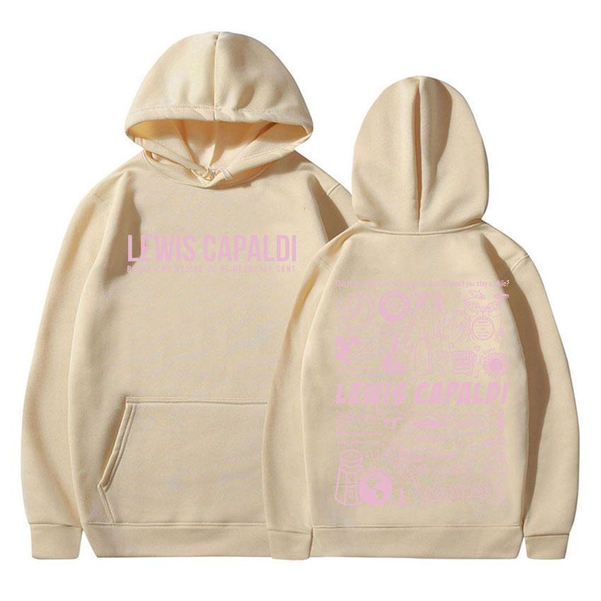 

Singer Lewis Capaldis Album Print Hoodie Men Women Fleece Clothing Pullover Sweatshirt Casual Autumn/Winter Oversized Hoody 2XL