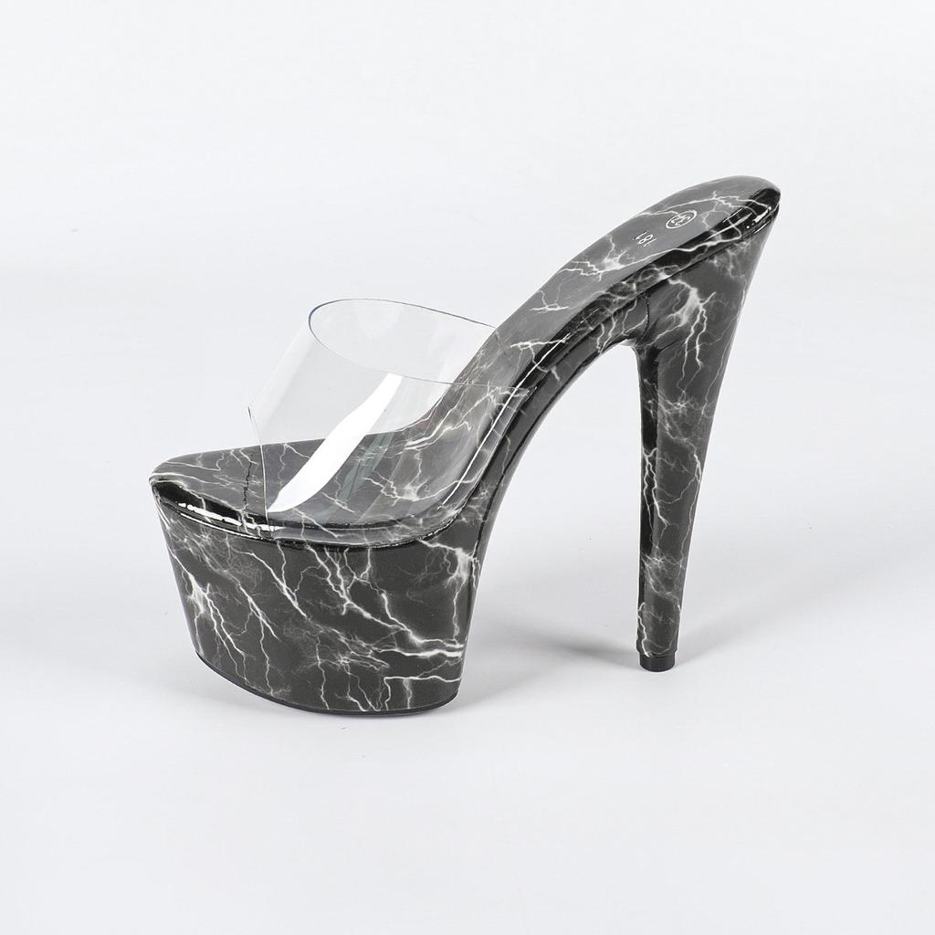 17cm Absatz Herbst Nachtclub Sex Damen Schuhe Wasserdicht Tisch Römisch Fischmaul Dame Außen Hoher Absatz LFD-181-Q46