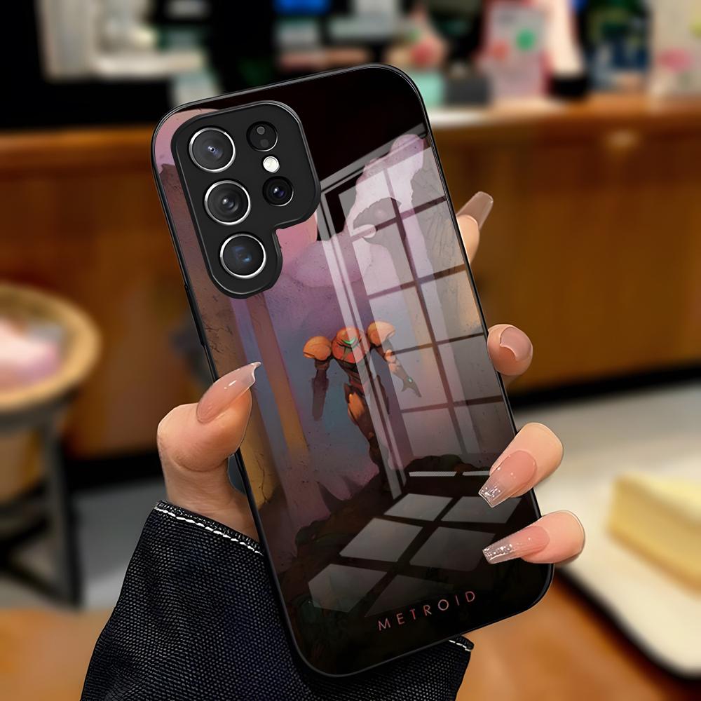 Game Metroid Phone Case For Samsung A25 A13 A33 5G A54 A36 A35 A56 A52 A14 Shockproof Glass Cover