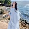 Seaside Holiday Wind Off-the-shoulder Dress for Women's New French Gentle Wind Sweet Loose Beautiful Fairy Dress