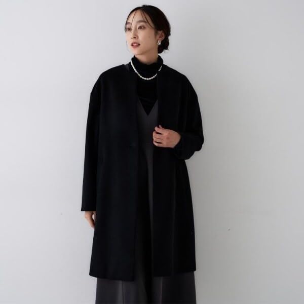 Untitled Cashmere Blend Collarless Made In Camel Size 02 15391004 Women's Coat, Japan, (042), (M),