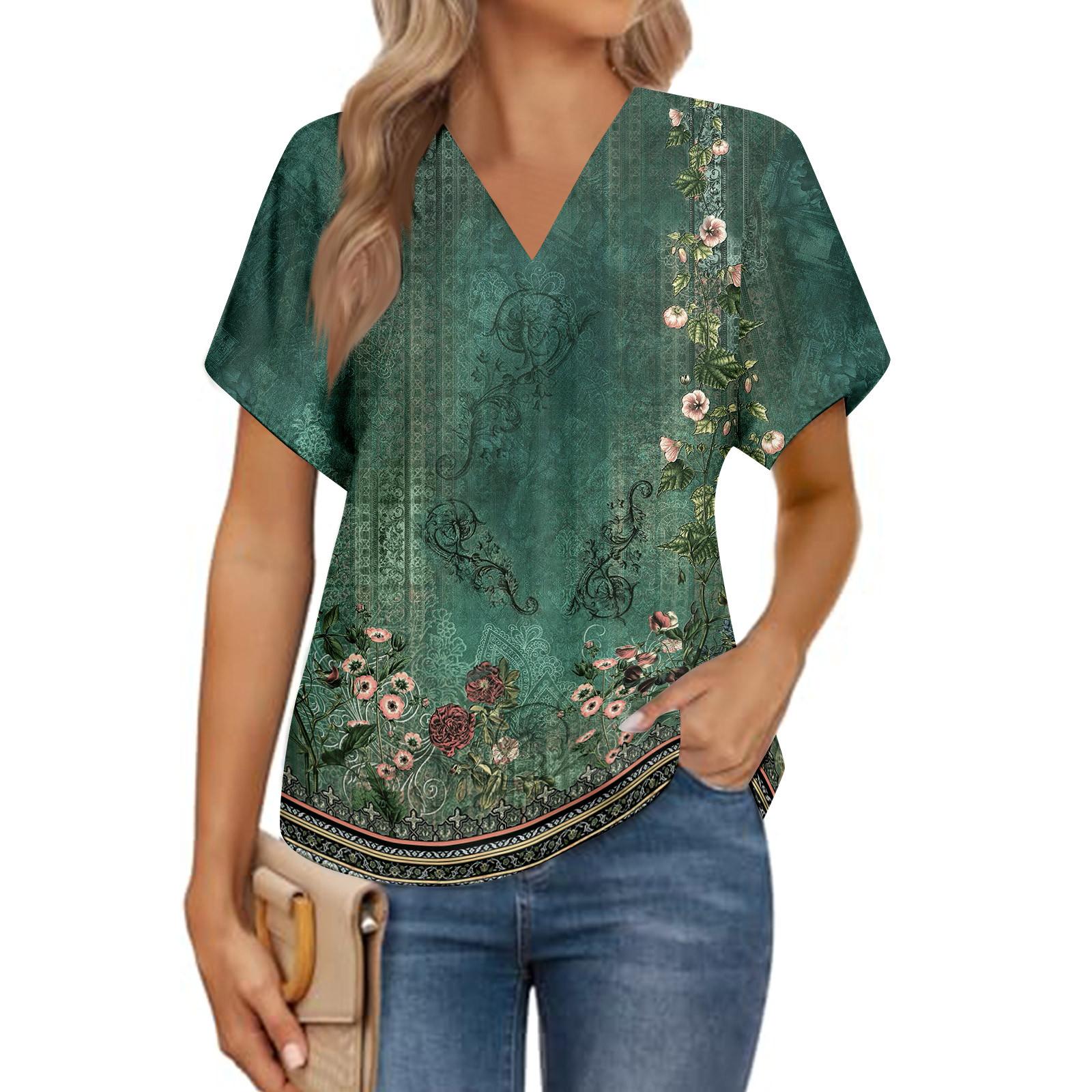 

Женские летние топы, повседневные, с оборками, коротким рукавом, круглым вырезом, свободные, плиссированные футболки S