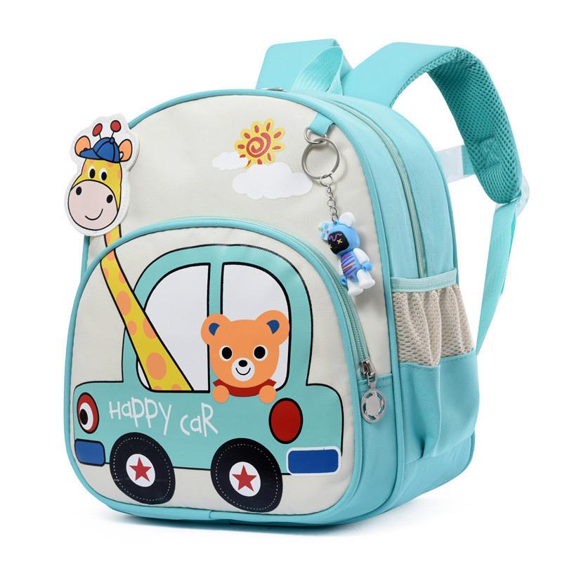 New Trendy Children Bag Oxford Fabric Ventilated Burden-reducing Kids School Backpack Cartoon Rabbit