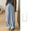 Casual High Waist Embroidered Wide Leg Pants For Women Summer Lightweight Linen Style