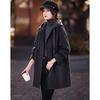 Si Shui Nian Hua Winter Wool-Blend Hooded Coat
