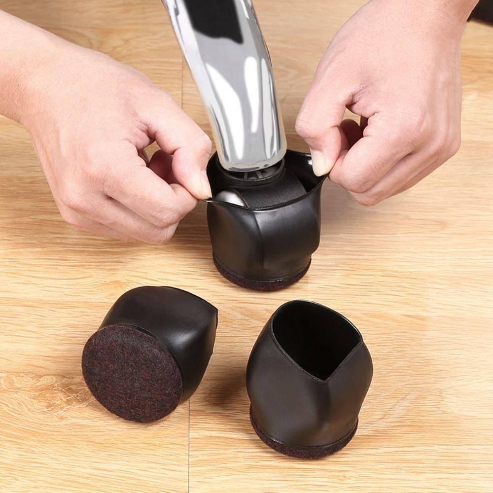 

Waterproof Chair Wheel Stopper Furniture Legs Caster Floor Protector Prevents Scratches black-5PCS чорний