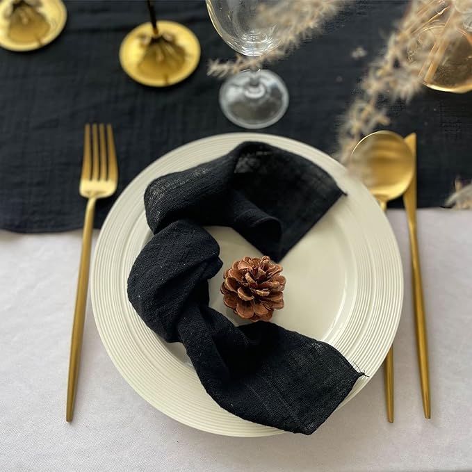 50pcs Cloth Napkins 100% Cotton  Gauze Fabric 30x30cm For Wedding Party Birthday Tea Towel Table Baby Shower Christmas Napkins