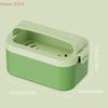Green Yellow ABS Mesh Soap Bubble Box Without Hand Rubbing Multifunctional Laundry Soap Box Anti Slip Draining Soap Storage Box