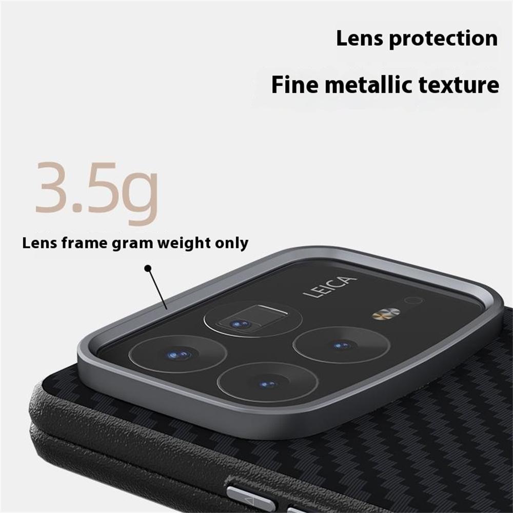ABEEL Etui do Xiaomi Mix Fold 4 5G Kompatybilne z MagSafe Tylna pokrywa z teksturą włókna węglowego