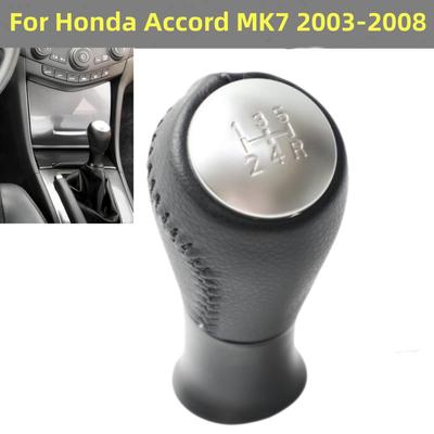 Pro Honda Accord VII 7 MK7 2003 2004 2005 2006 2007 2008 Styling auta 5 rychlostní kožená hlavice řadicí páky Páčka Páka Řadič Pero