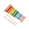8 Keys Xylophone Toy Hand Knocking Glockenspiel Colorful Aluminum Plate Piano With Wooden Mallets Kids Musical Instrument Gift