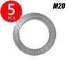 Self Locking Washers Stainless Steel Gasket Dual Stack Wedge Anti Loosening Washer M8 M10 M12 M16 M20 Shock Proof Gasket