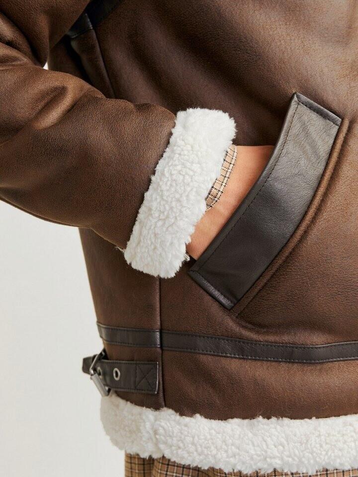 Winter Jacket Jack & Jones Jorcole Aviator Jacket (12261819) Chocolate-brown
