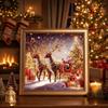 Handmade Christmas Rhinestone Painting Art Kit 2D Flat Christmas Decor  Desktop