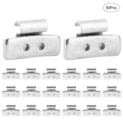 50pcs 20g0.71oz P Style Tire Wheel Balancing Weights Clip On Balancing for Steel Wheels