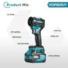 Yofidra Brushless 2-in-1 Turbo Blower Jet Fan & Vacuum Cleaner 80000RPM Handheld Dust Blowing Tool For Makita 18V Battery Pin