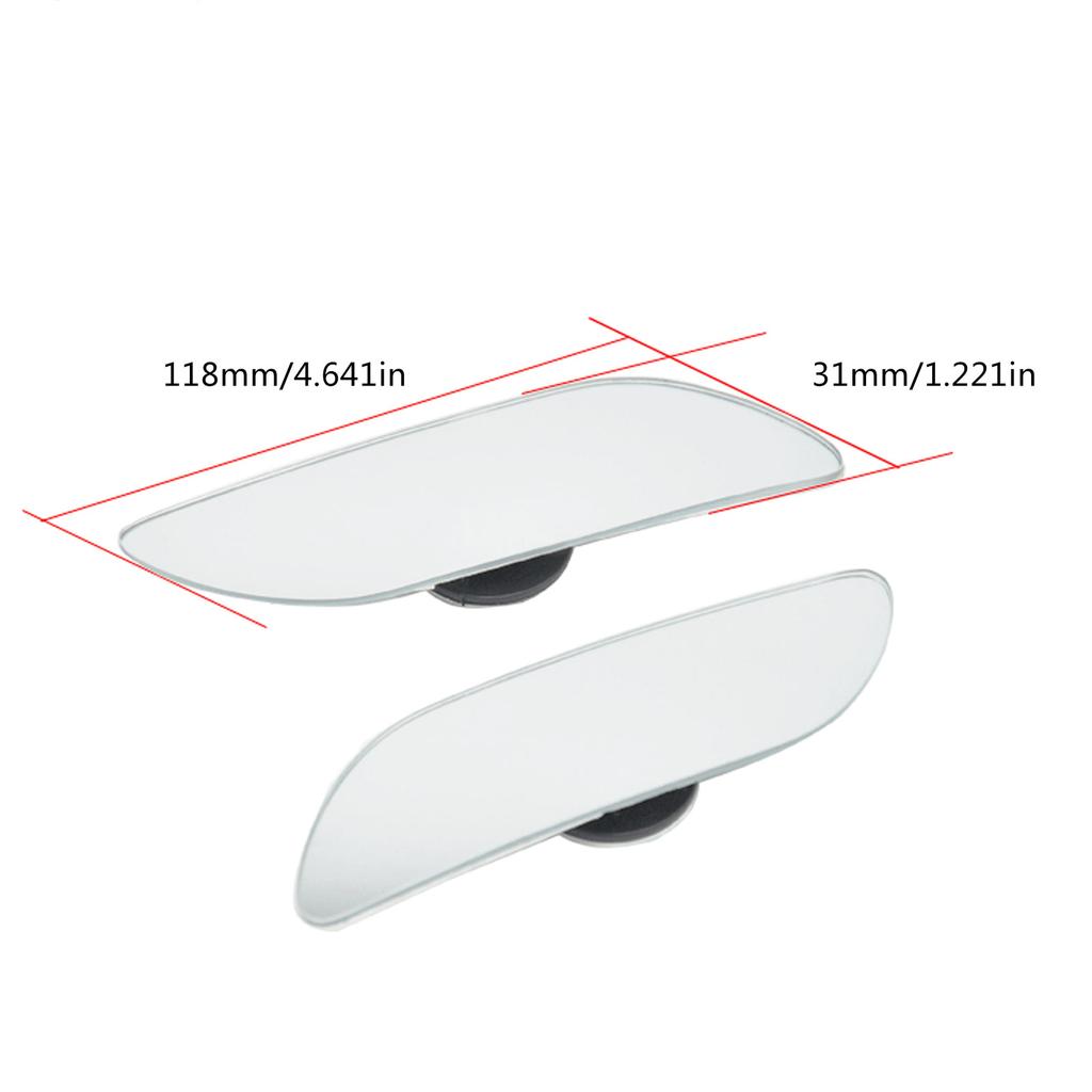 2Pcs Auto Spiegel HD Toter Winkel Spiegel Einstellbar Auto Rückspiegel Konvexen Spiegel 360 Grad Weitwinkel Fahrzeug Parkplatz Randlos