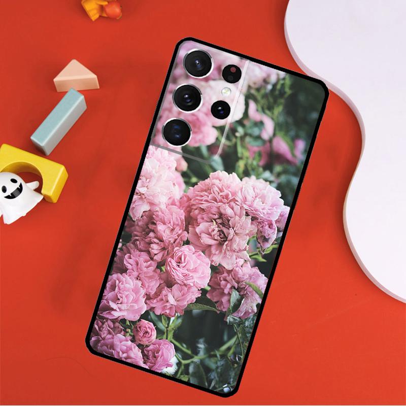 

Peonies Beautiful Flower Phone Case For Samsung Galaxy S25 Ultra S9 S10 S20 S21 FE S22 S23 S24 Plus S24 Ultra Cover Note 20 Ultra