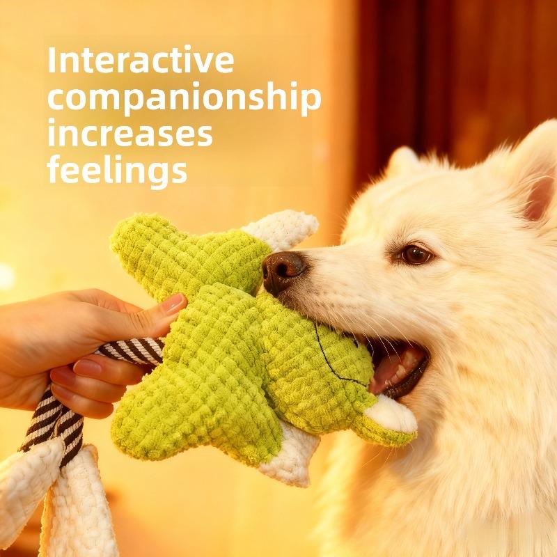 Cartoon-Frosch und Hund Spielzeug, Plüsch, Geräusche machend, Kaubar, Zahnungsspielzeug Cartoon Schlafendes Haustier Interaktives Spielzeug