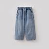 Mark Jenny Fashionable and Stylish Pure Cotton Denim Wide-Leg Pants for Boys and Girls, Children's Pants, 2026 Spring New Model 560070