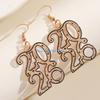 HX6F Creative 2026 Theme Earrings Acrylic Texture Geometric Earrings Ear Jewelry Suitable for Elegant Women Daily Wear