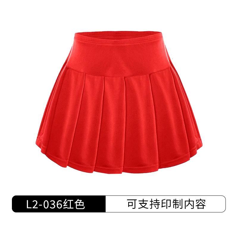 Anti-light sports short skirt pants women's summer high waist pleated skirt fitness badminton tennis skirt safety shorts