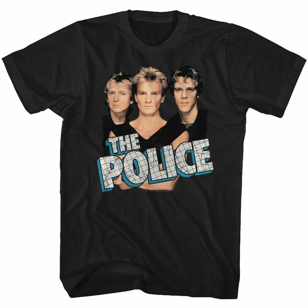 The Police Brittish Rock Band Group Photo Men s T Shirt Rock Music Merch Unisex T-Shirt XL