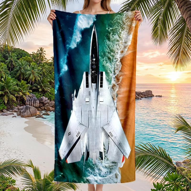 Tomcat Fashion Beach Towel: Ideal for Summer Adventures Soft, Absorbent and Quick Drying Suitable for Swimming and Bathing
