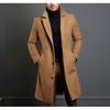 Multi-Color Wool Mid-Length Windbreaker Coat for Men – Available in Various Sizes