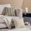 Retro Striped Pattern Cushion Cover Linen Pillow Case Soft Breathable Protective Couch Room Decoration