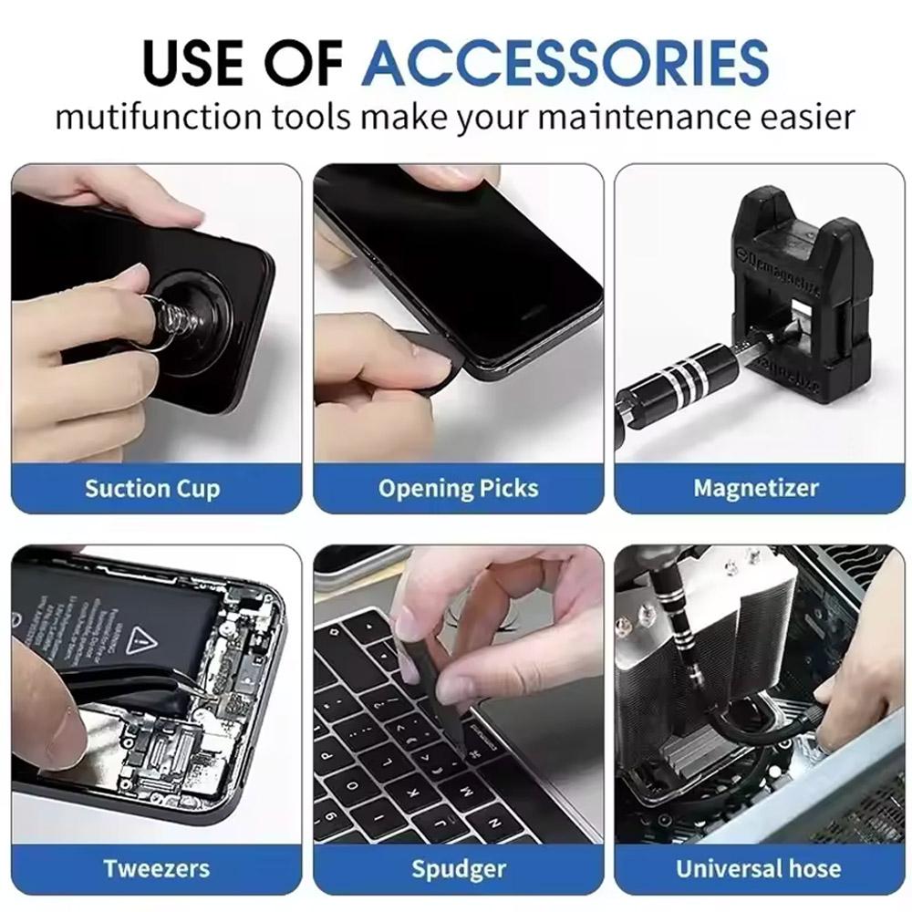 115-in-1 Precision Screwdriver Kit Magnetic Tips Professional Nut Driver For Electronics Laptop Phone Watch Repair Tool Set