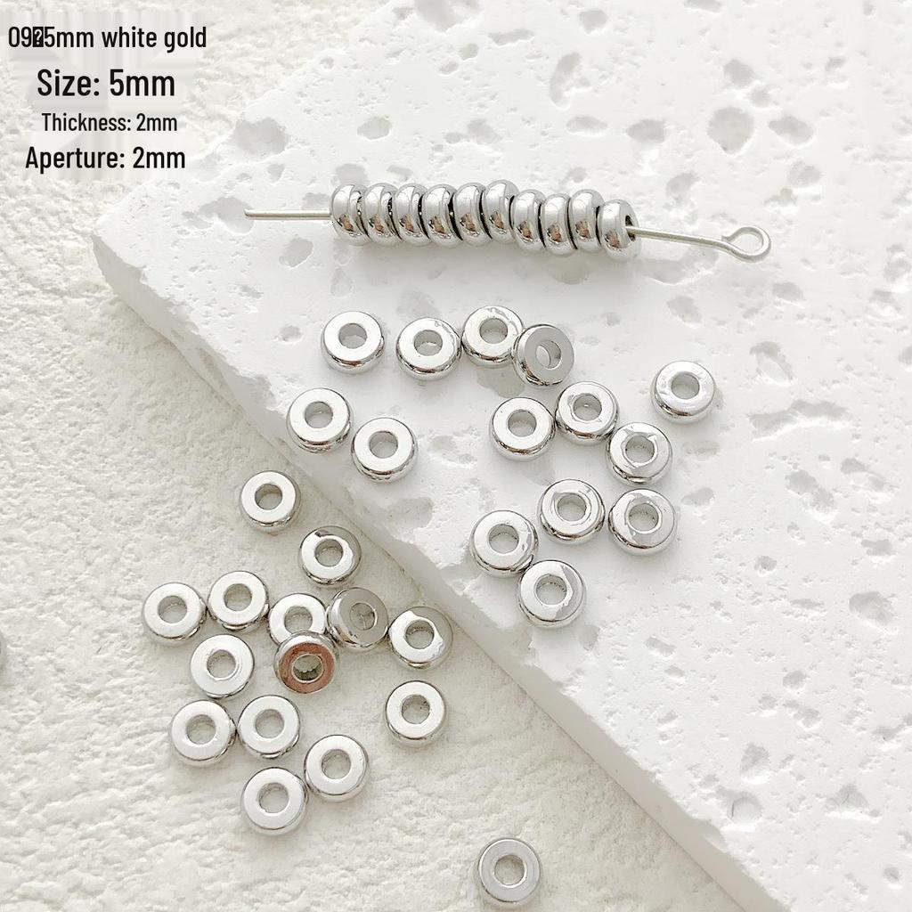 Koraliki Dystansowe ze Złota 18K/14K i Miedziowane do Tworzenia Biżuterii DIY i Bransoletek