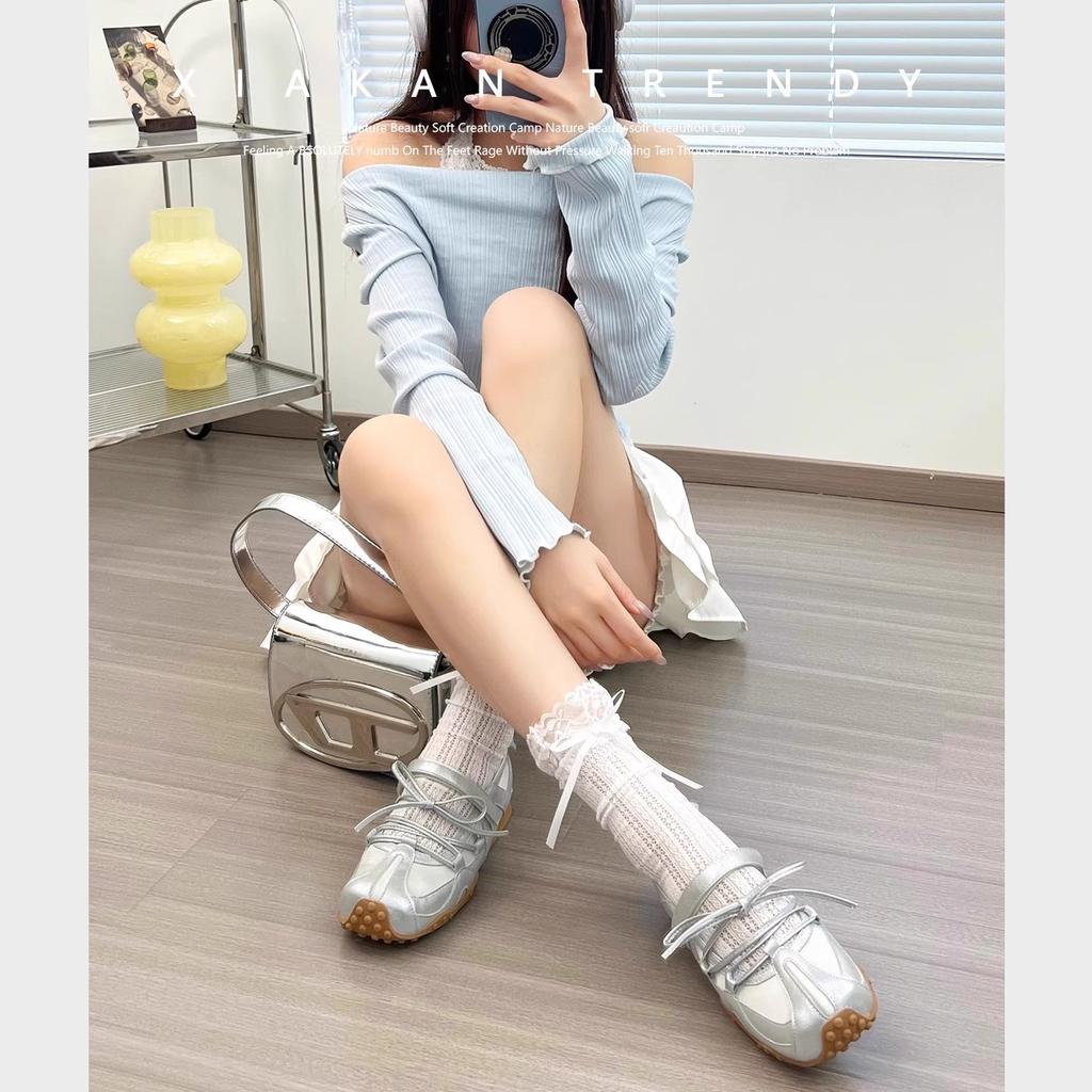 [Fanfna] Ballett kleiner Mann erhöht die Höhe Balletttrainingsschuhe Damen 2025 Sommer neu dicksohlige Mary Jane Einzelschuhe